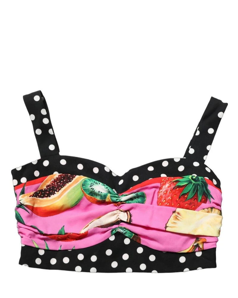 Dolce & Gabbana Corset Top in multicolor, Elastane — view 2