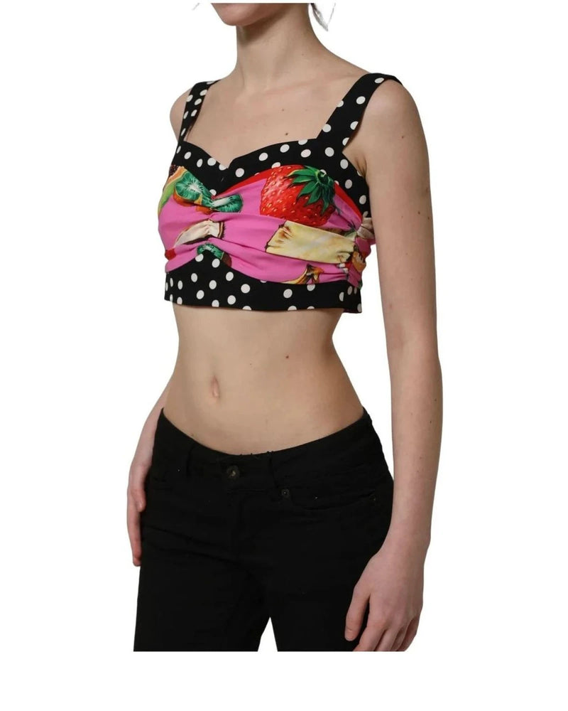 Dolce & Gabbana Corset Top in multicolor, Elastane — view 5