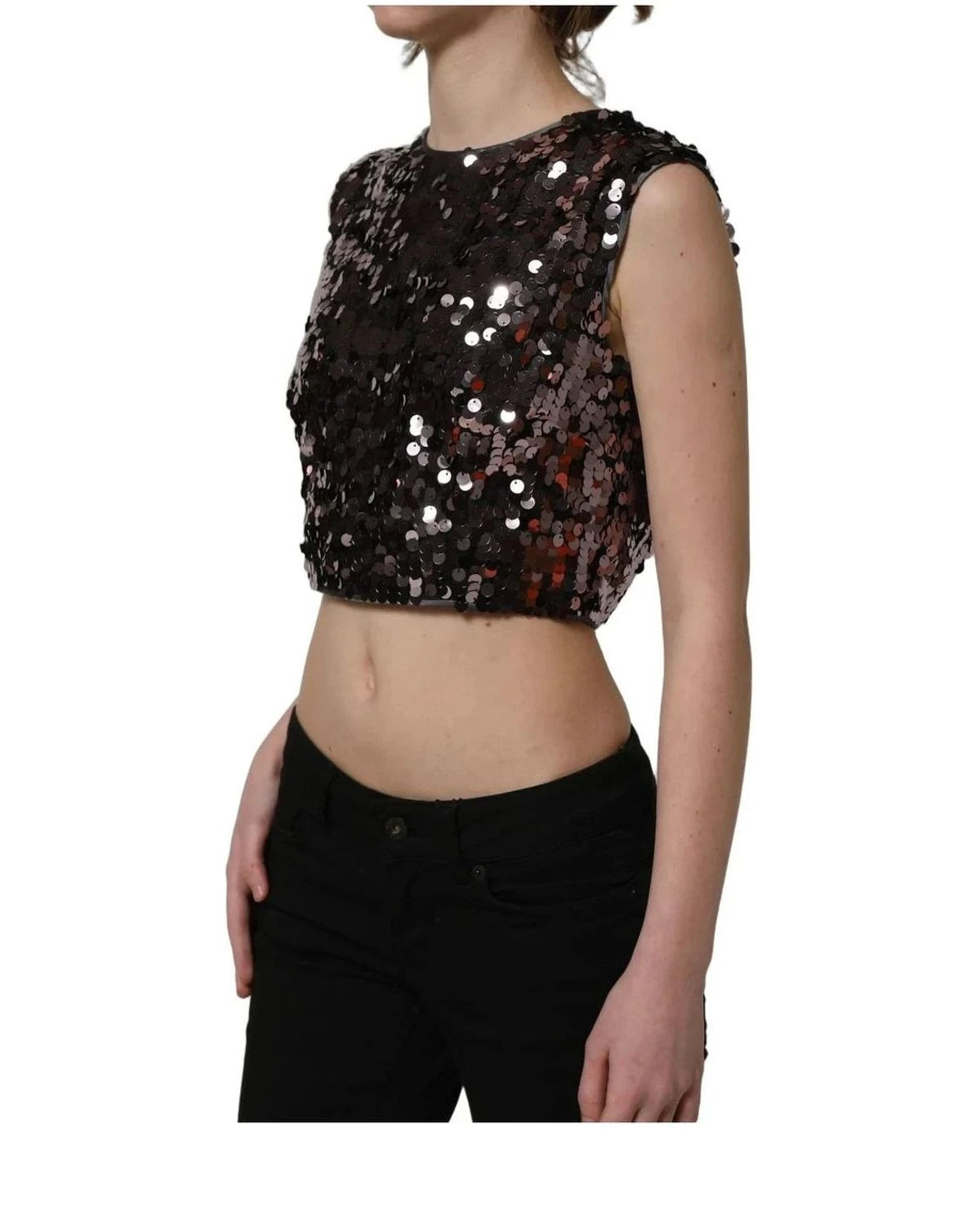 Dolce & Gabbana Tank Top in purple, Silk