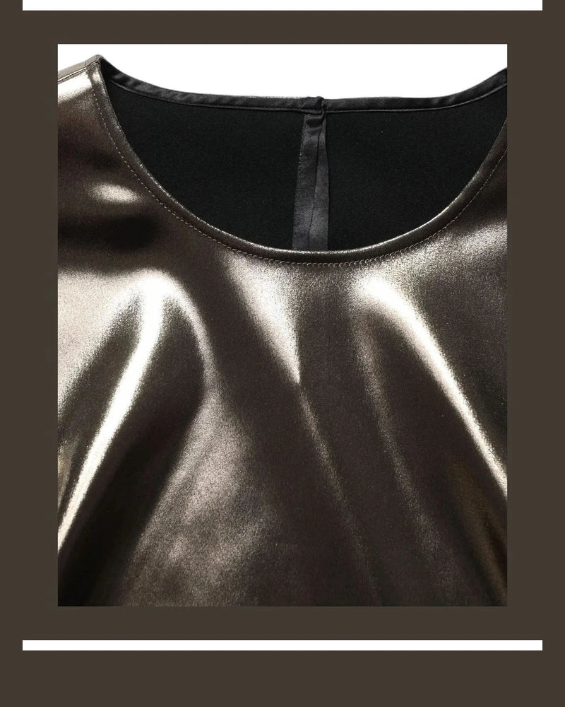 Dolce & Gabbana Tank Top in bronze, Acetate