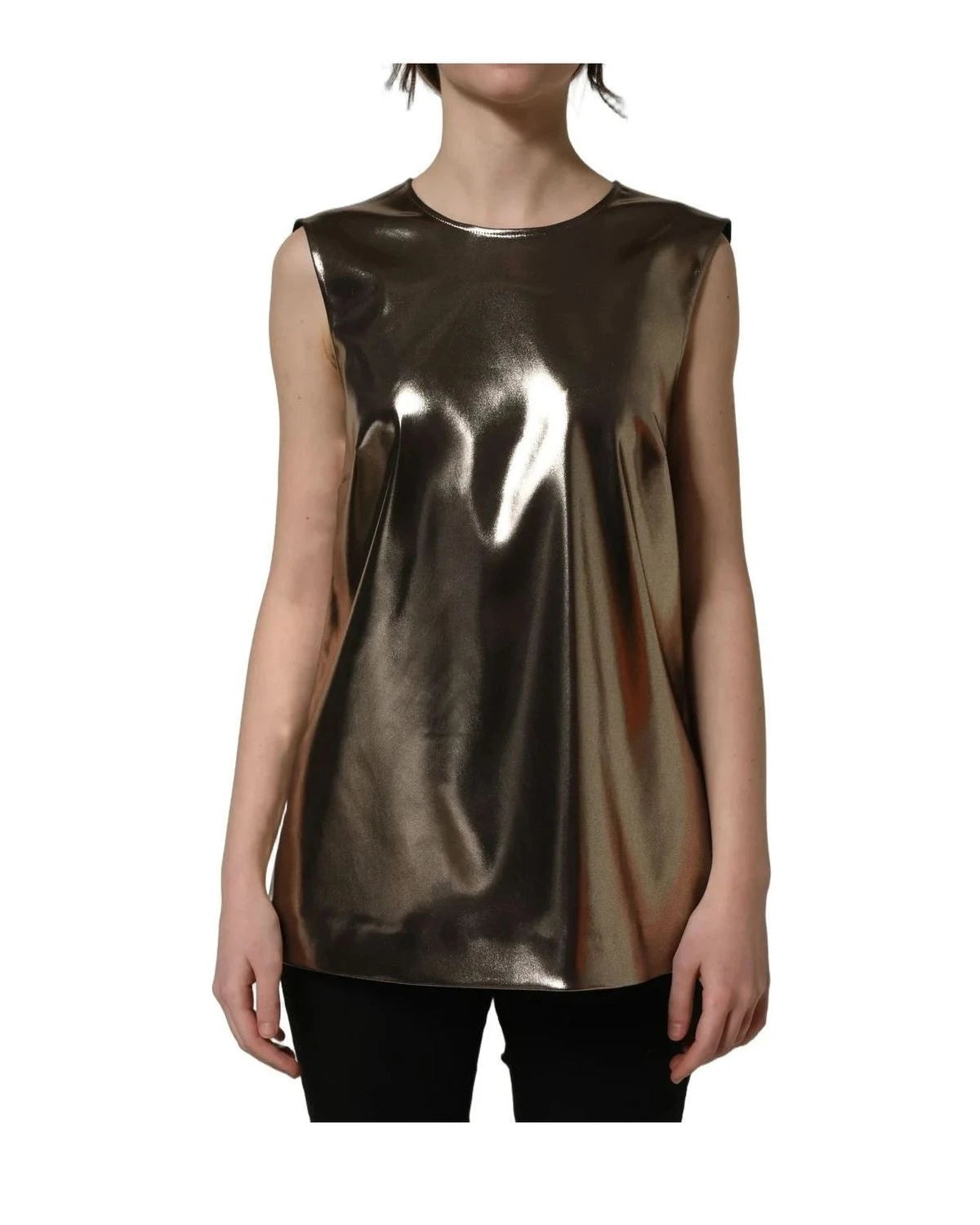 Dolce & Gabbana Tank Top in bronze, Acetate — view 3