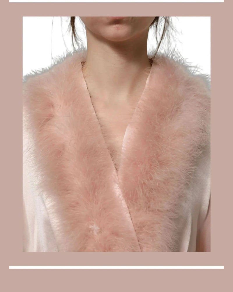 Dolce & Gabbana Robe in pink, Feather Turkey — view 6