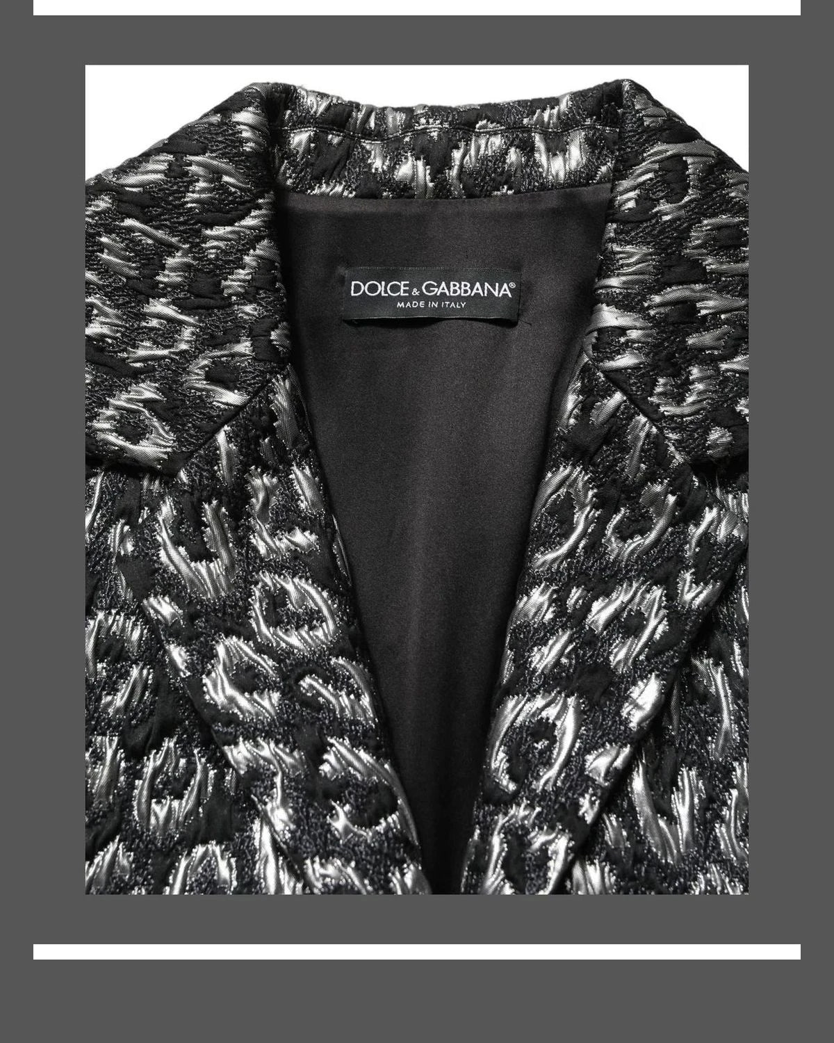 Dolce & Gabbana Overcoat in black, Silk — view 5