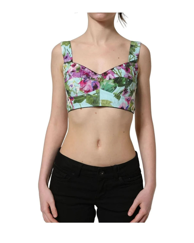 Dolce & Gabbana Corsets & Bustier in green, Elastane — view 7