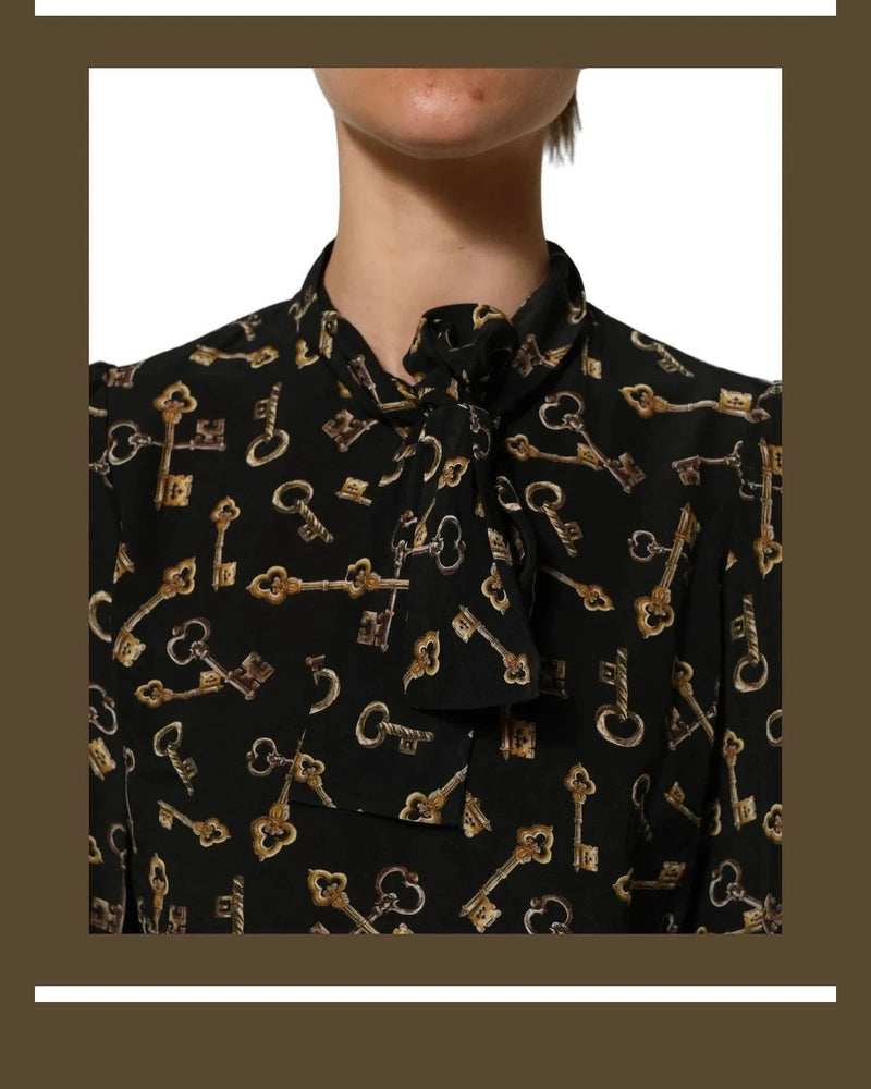 Dolce & Gabbana Blouse in black, Silk — view 6