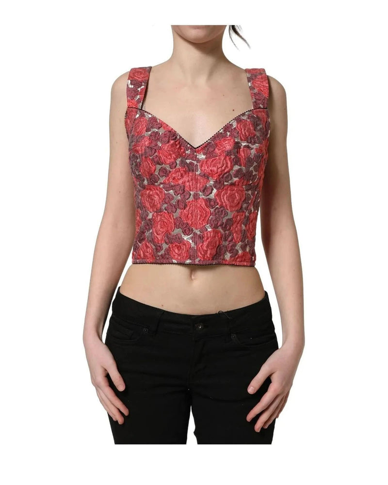 Dolce & Gabbana Corsets & Bustier in red, Elastane — view 2