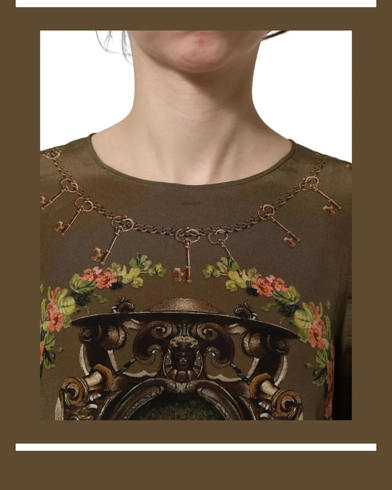 Dolce & Gabbana Blouse in brown, Silk — view 2