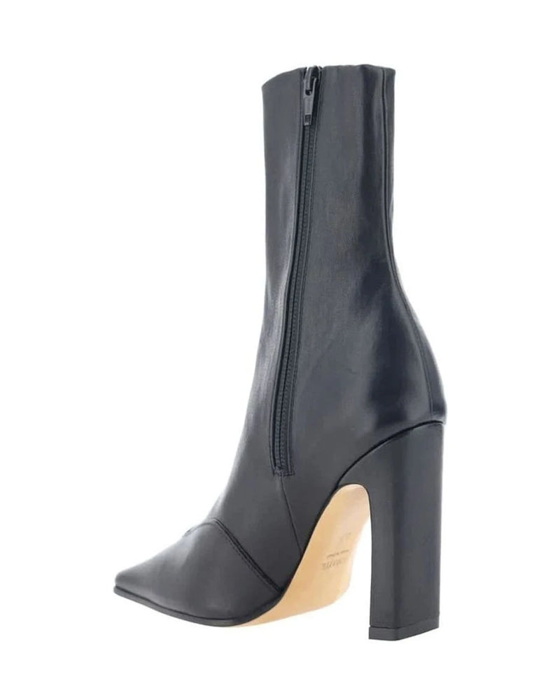 Khaite Black Ankle Boots 