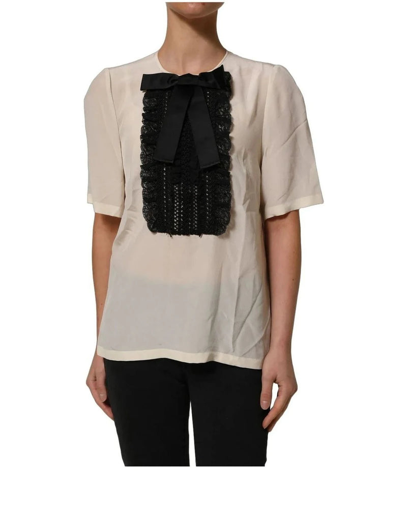 Dolce & Gabbana Blouse in beige, Silk — view 5