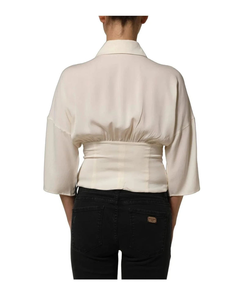 Dolce & Gabbana Blouse in white, Silk