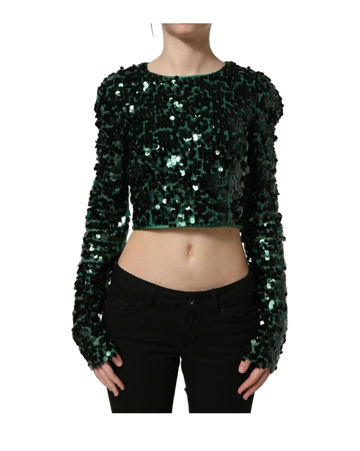 Dolce & Gabbana Blouse in green, Silk — view 2