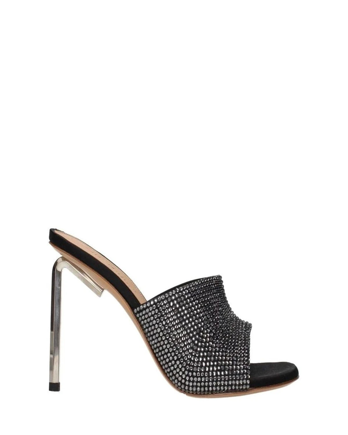 Off-White Black Stiletto Sandals 