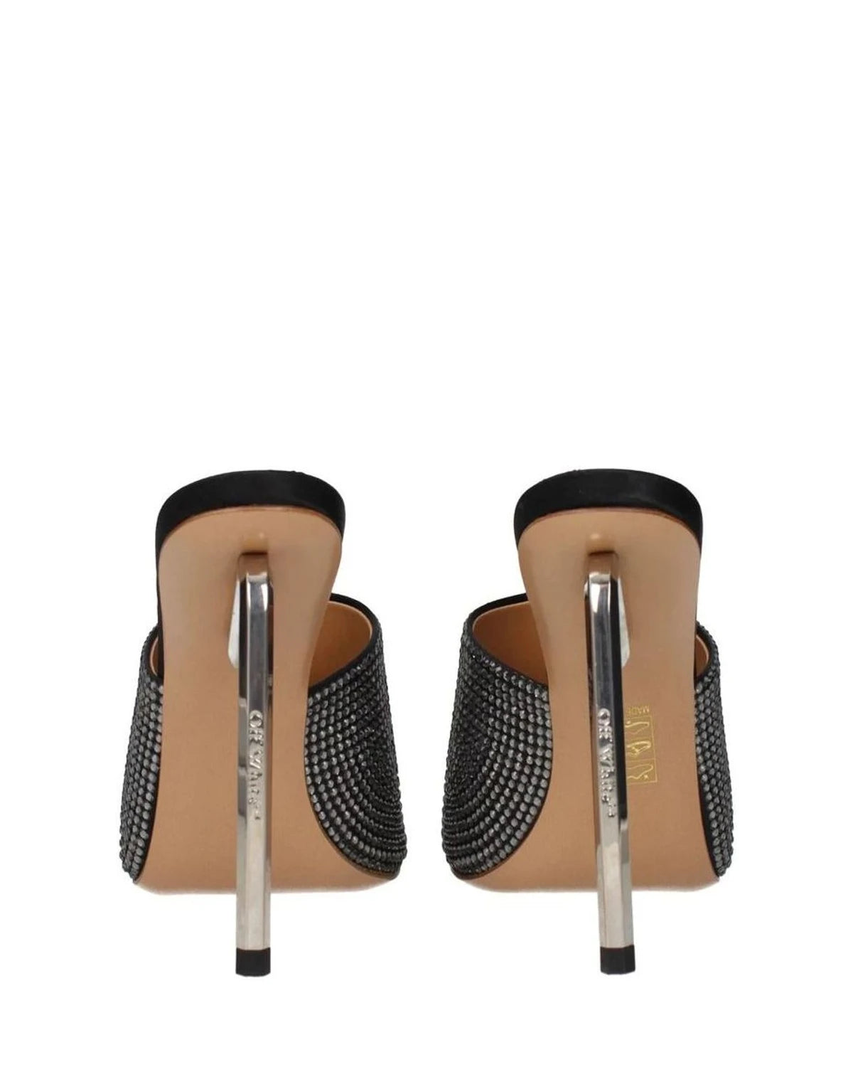 Off-White Black Stiletto Sandals 