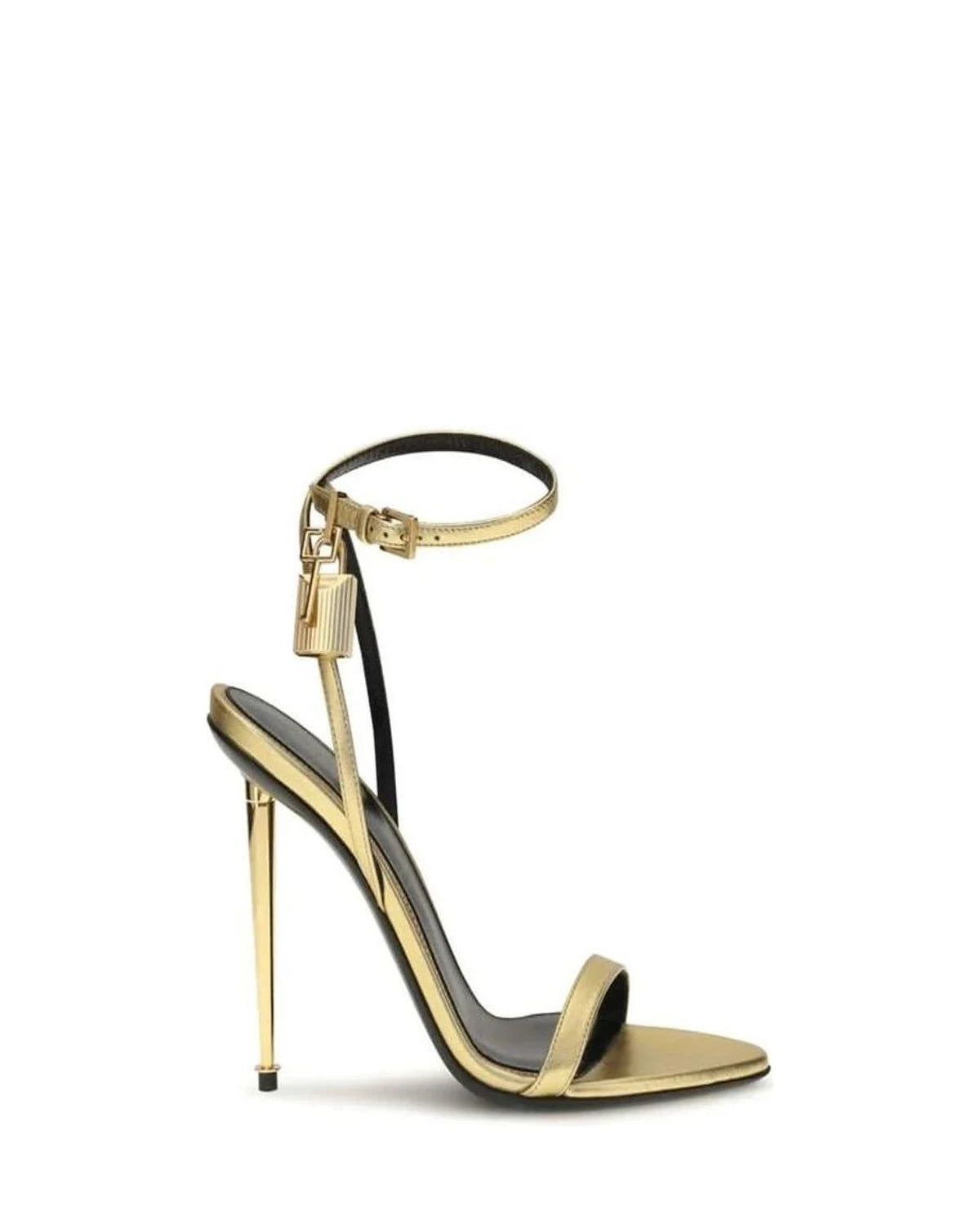 Tom Ford Gold Stiletto Sandals 