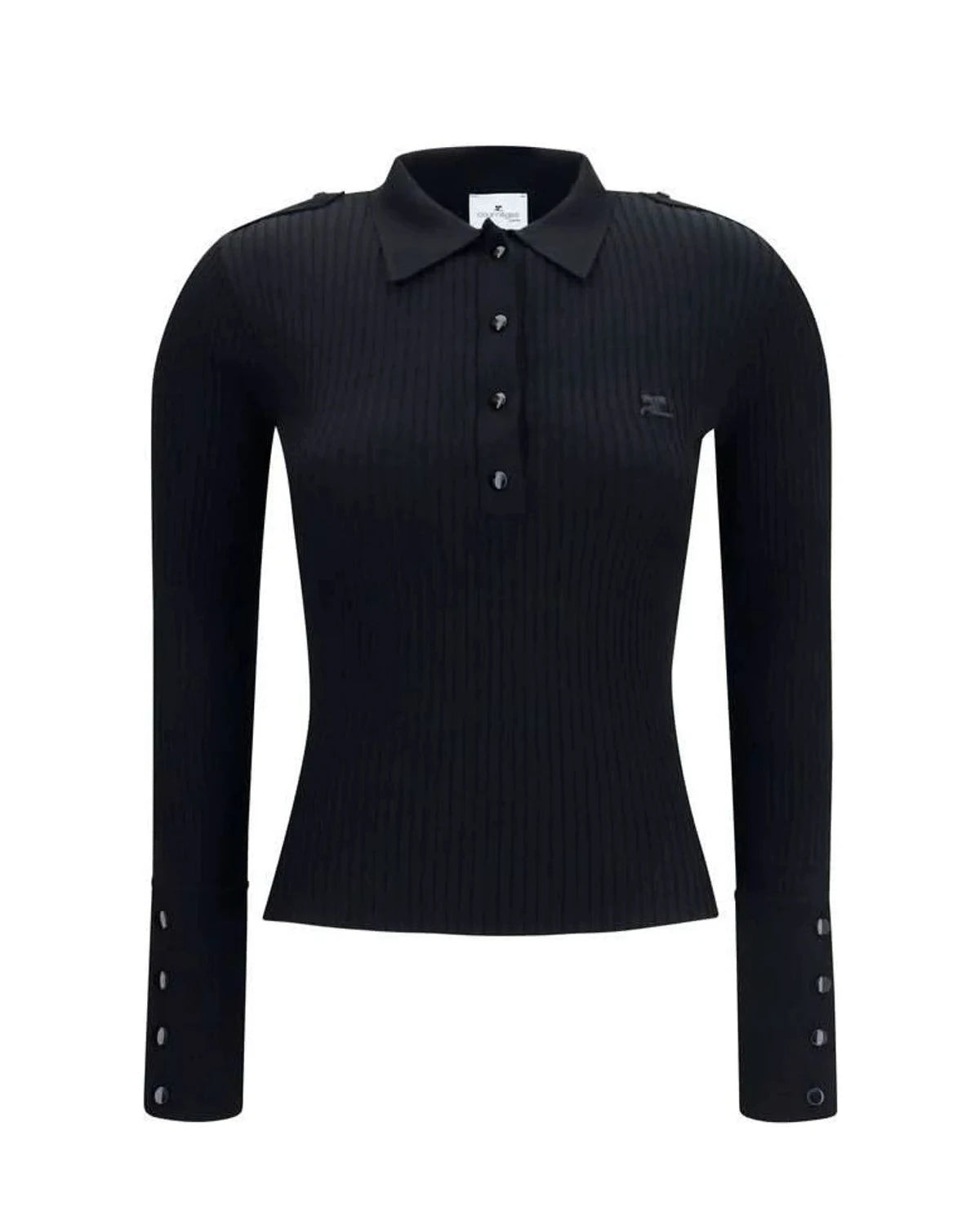 Courrèges Blouse in black, Viscose