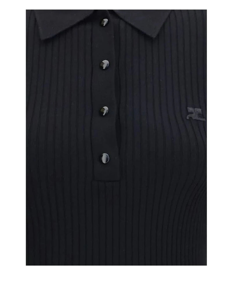 Courrèges Blouse in black, Viscose — view 3