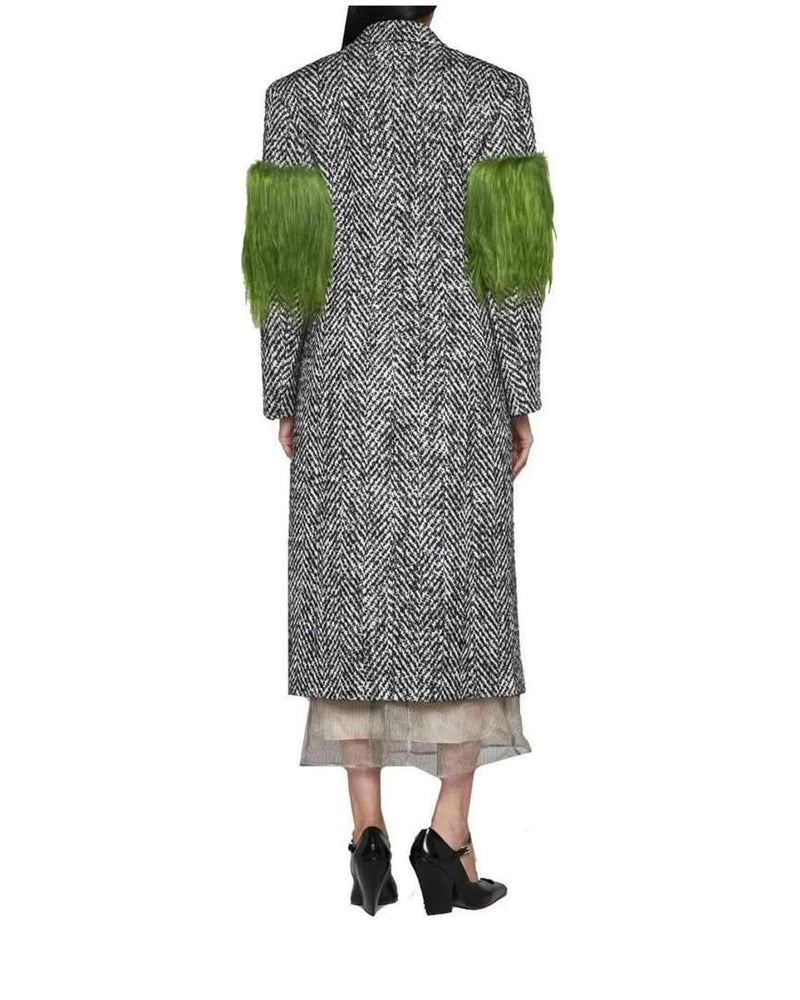 Prada Overcoat in gray, Wool — view 3