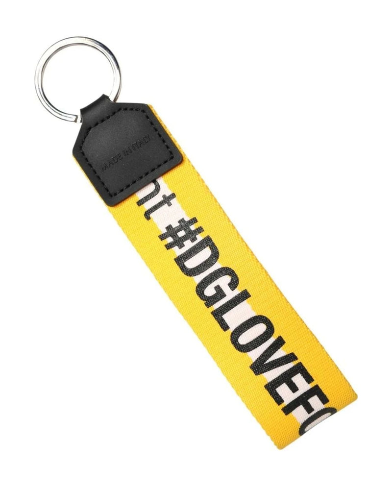 Dolce & Gabbana Keychain in yellow, Polyester — view 5