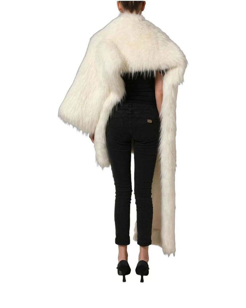 Dolce & Gabbana Overcoat in white, Polyester — view 5