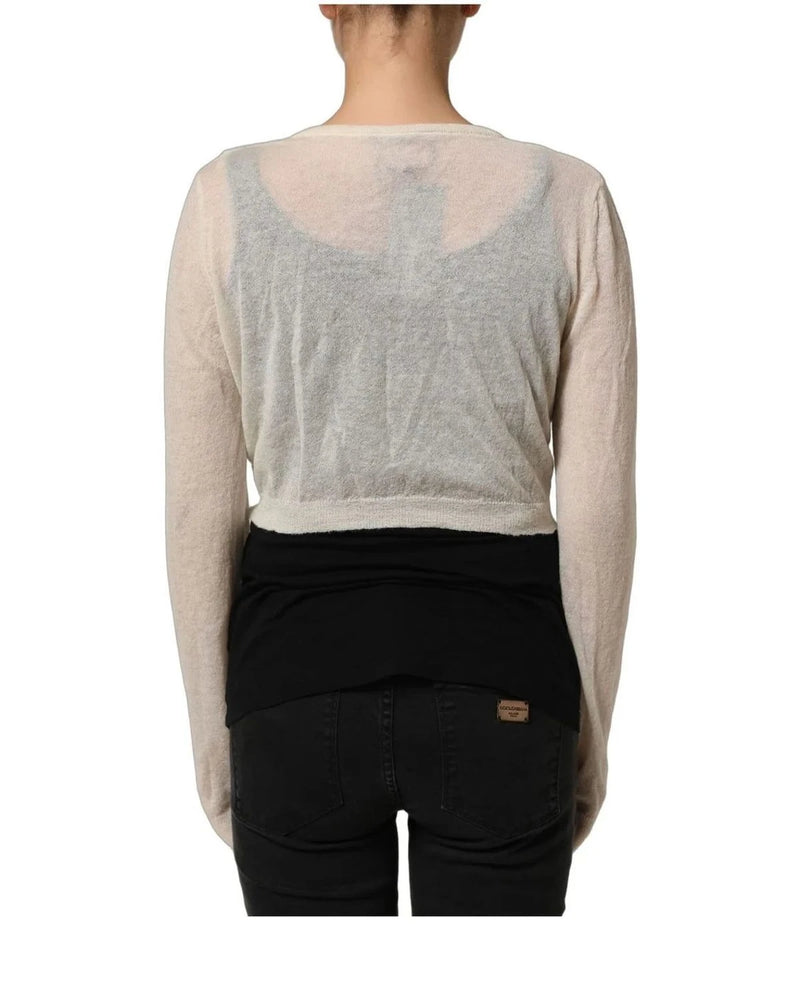 Ermanno Scervino Cardigan in white, Wool — view 5