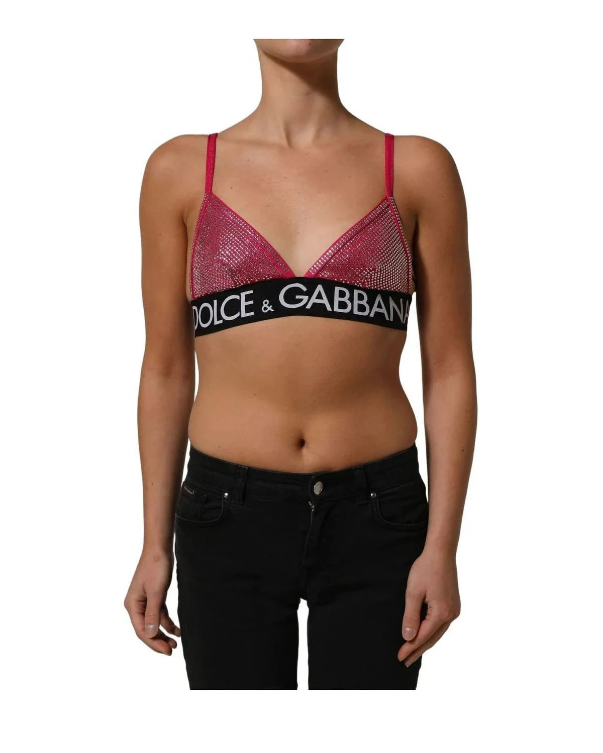 Dolce & Gabbana Corset Top in pink, Nylon — view 2