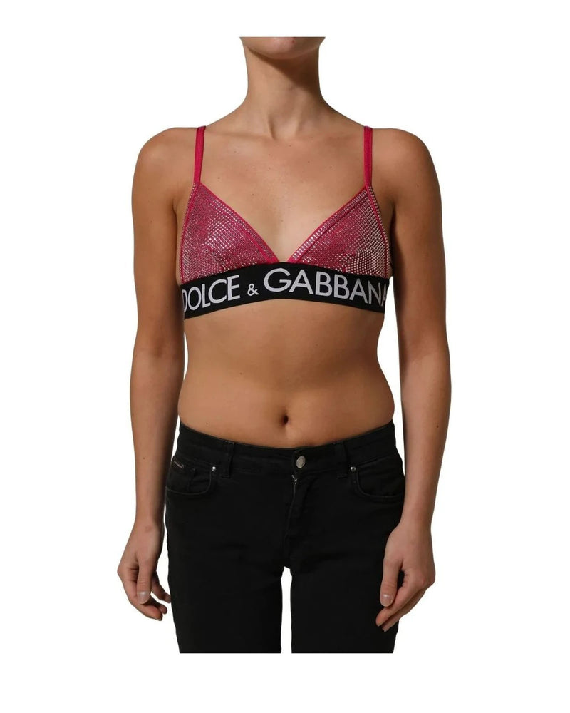 Dolce & Gabbana Corset Top in pink, Nylon — view 2