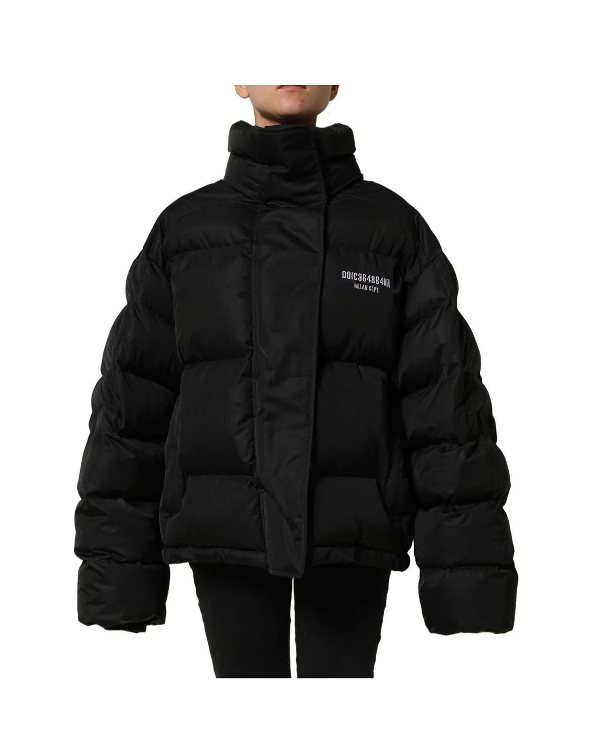 Dolce & Gabbana Puffer Jacket in black, Nylon — view 3