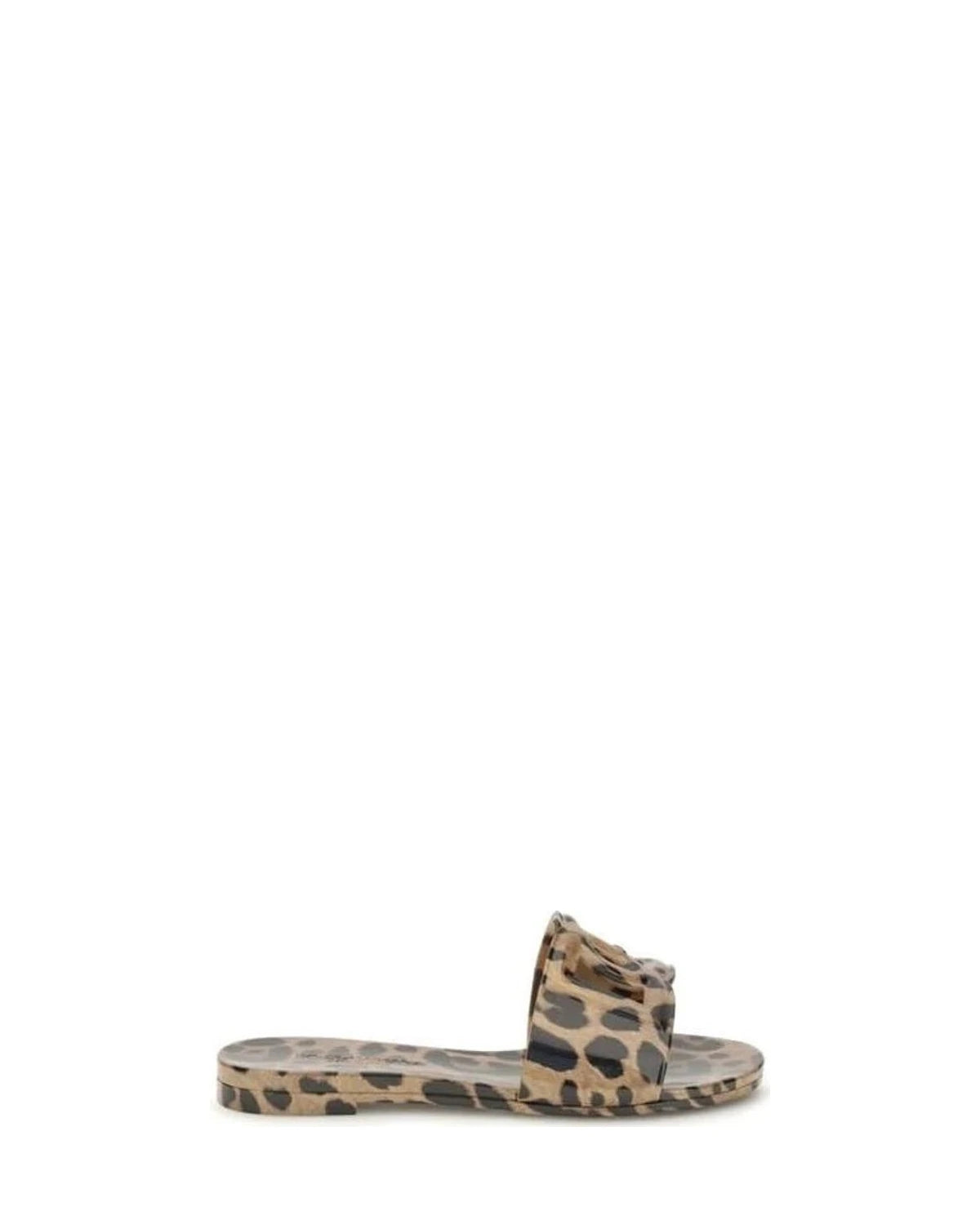 Dolce & Gabbana Leopard Beige Sandals 