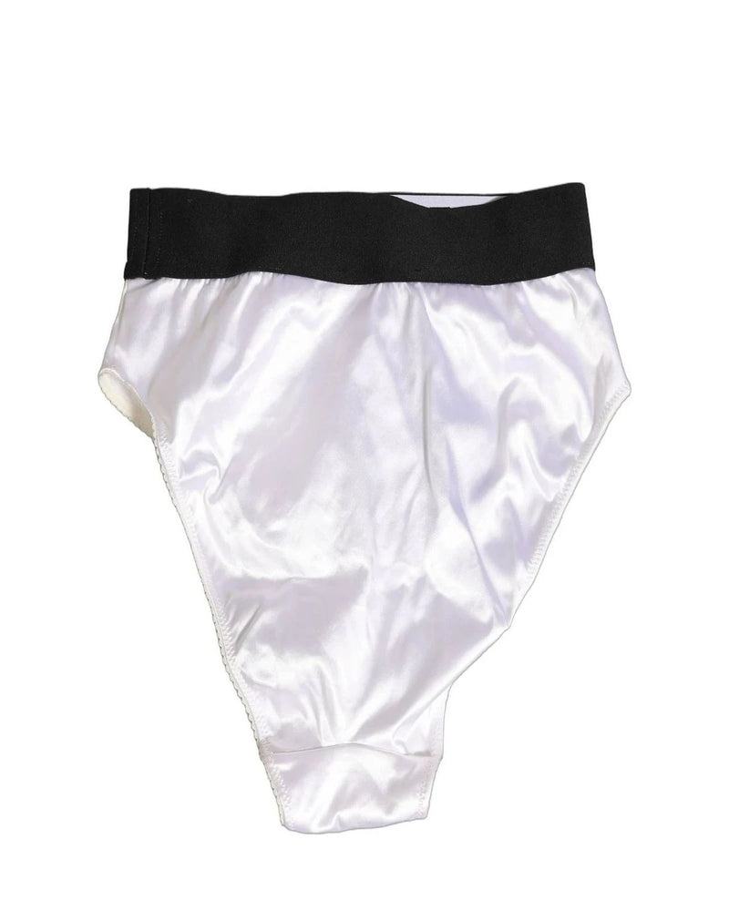 Dolce & Gabbana High Waisted Brief in white, Elastane — view 5