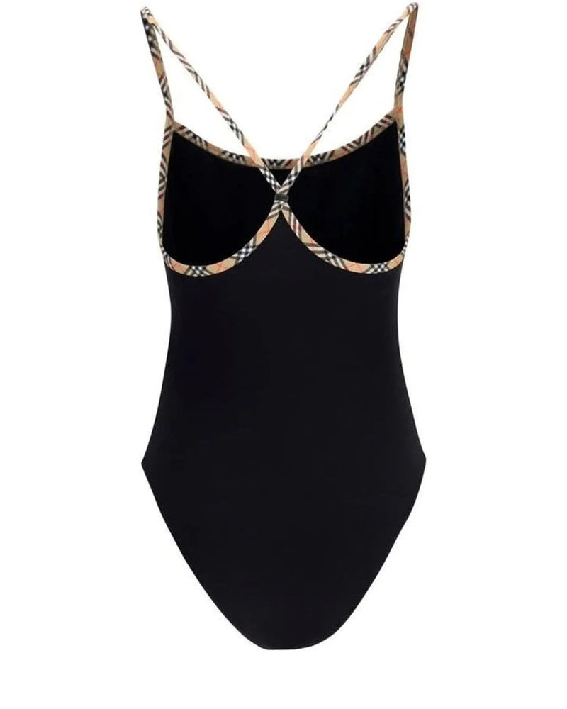 Burberry One-Piece Swimsuit in black, Elastane — view 2