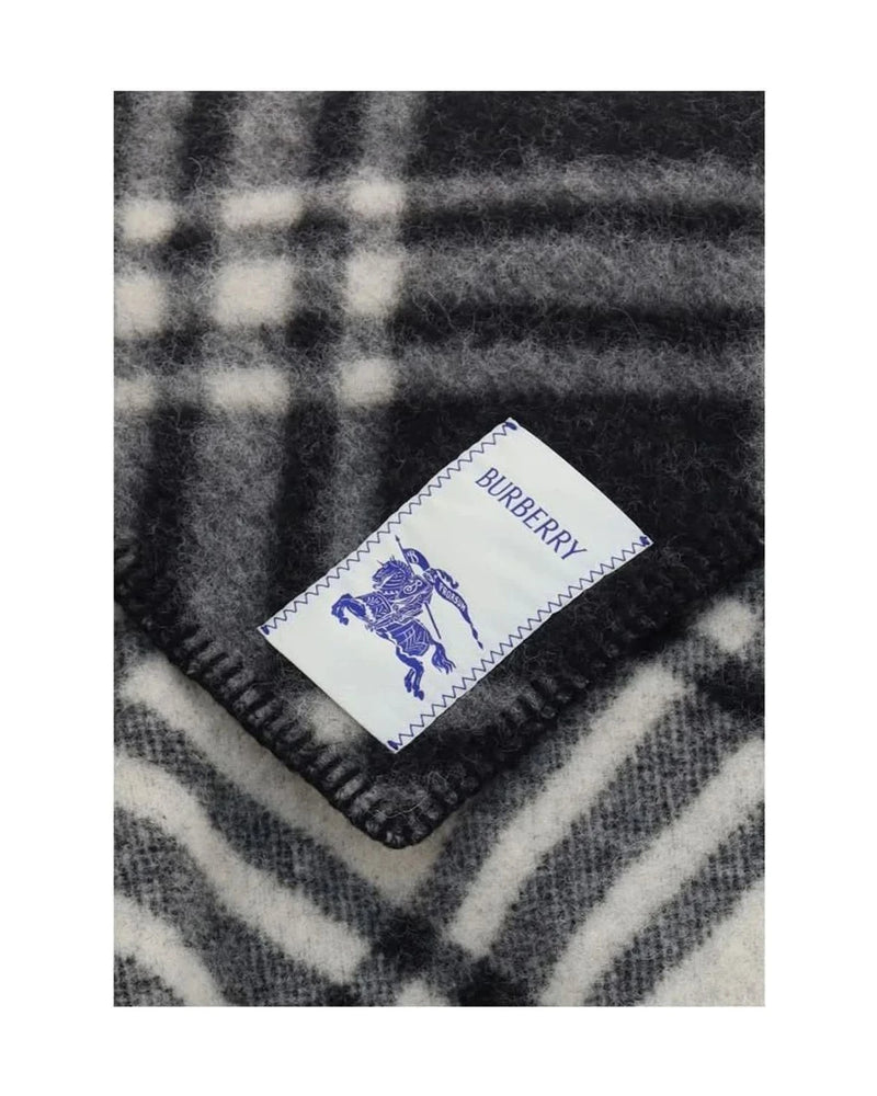Burberry Scarves & Shawl in gray, Merino Wool — view 3