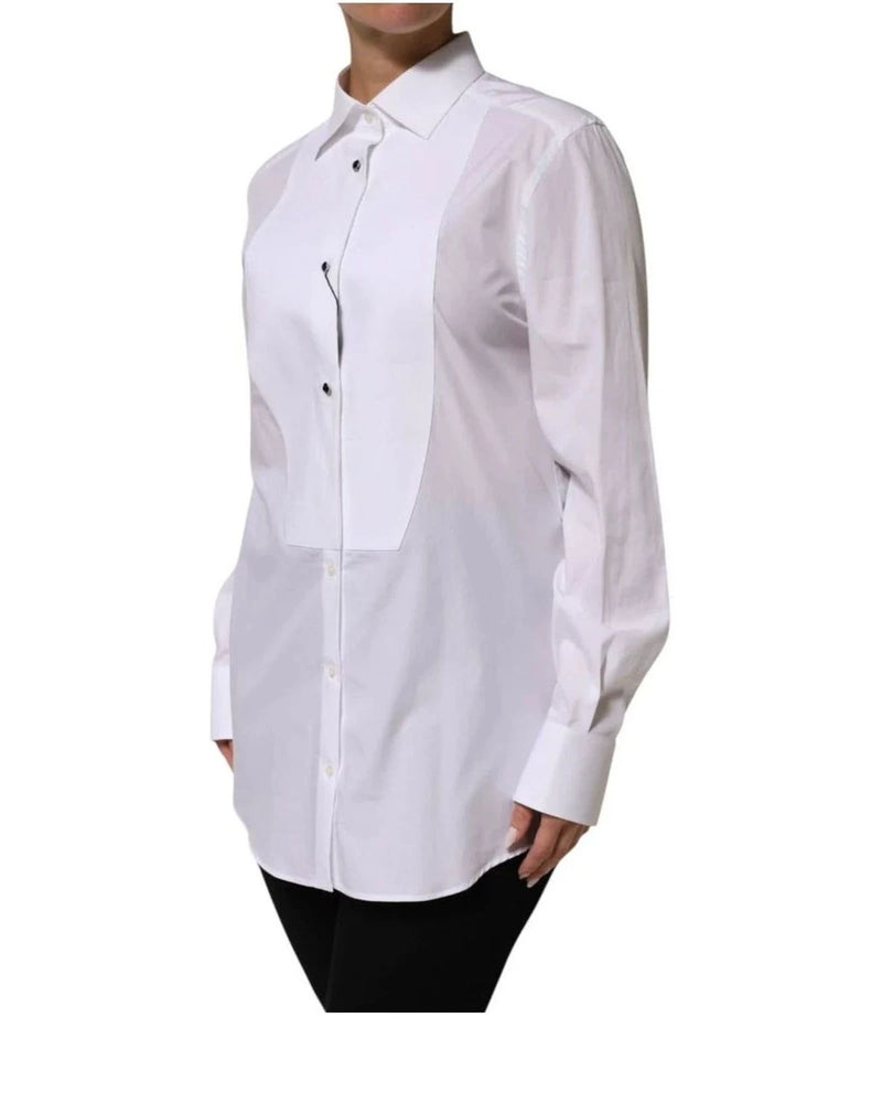 Dolce & Gabbana Dress Shirt in white, Cotton — view 5