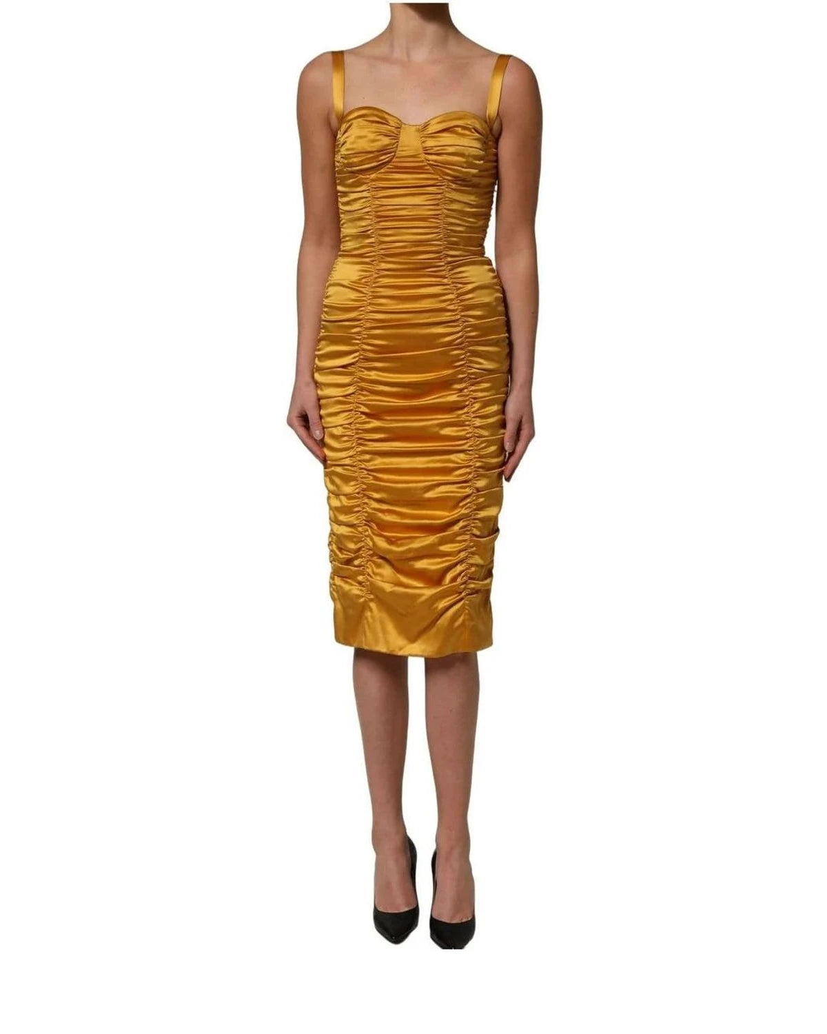 Dolce & Gabbana Dresse in gold, Silk — view 3