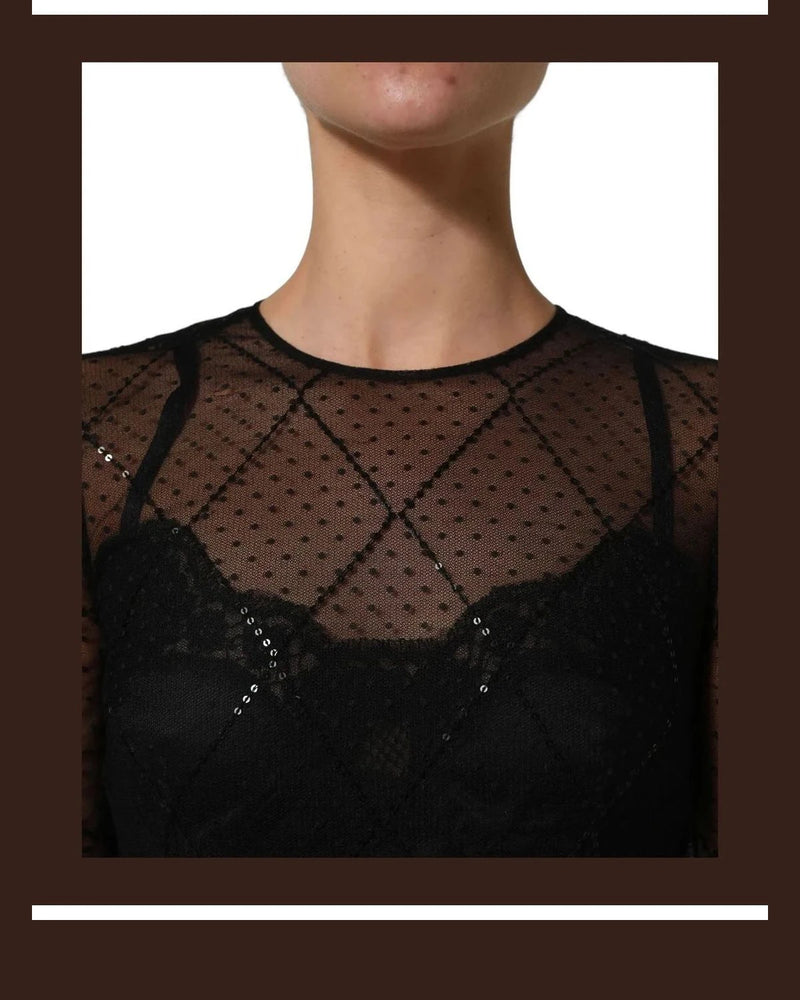 Dolce & Gabbana Dresse in black, Polyester Silk — view 5