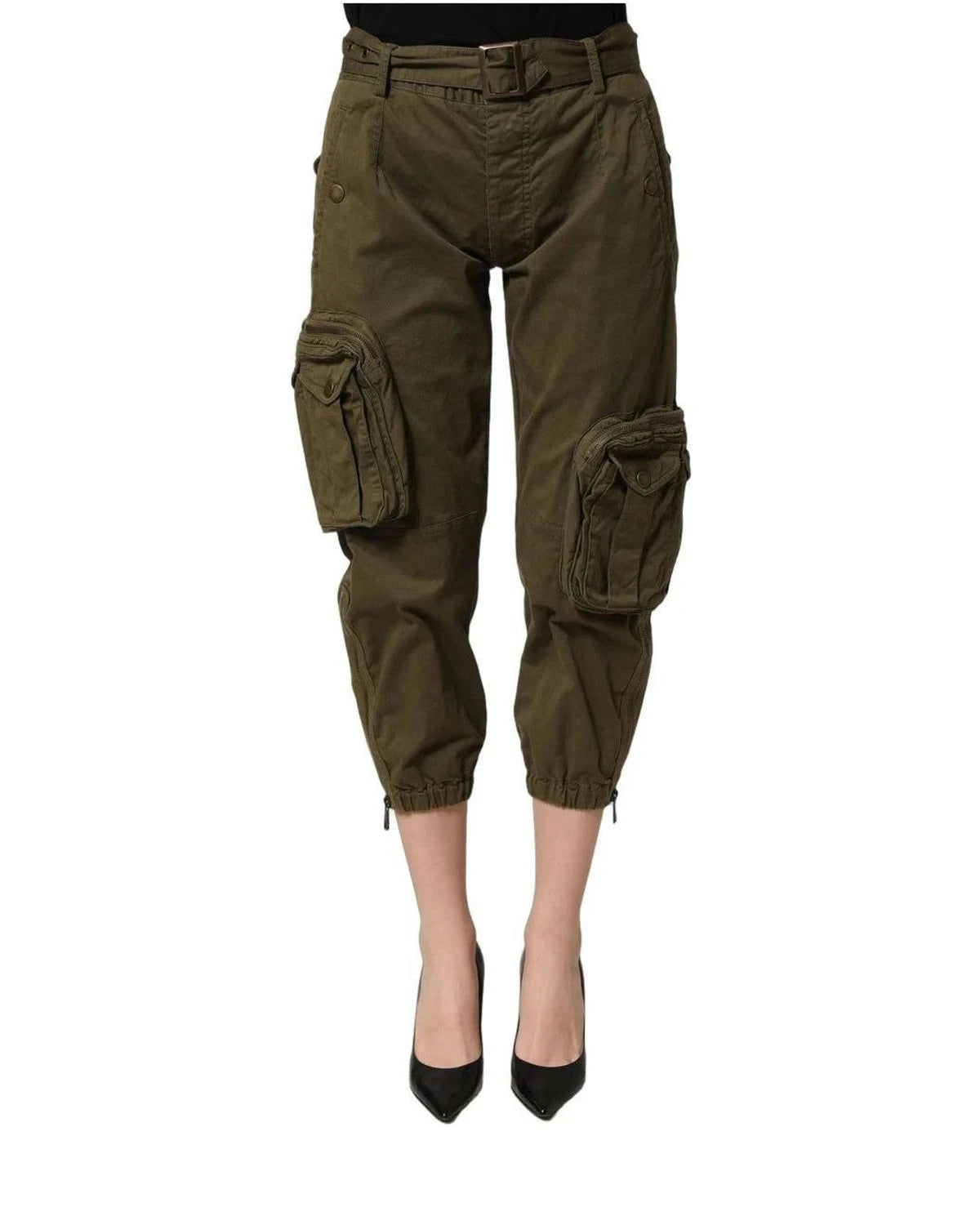 Dolce & Gabbana Cargo Pant in green, Cotton — view 4