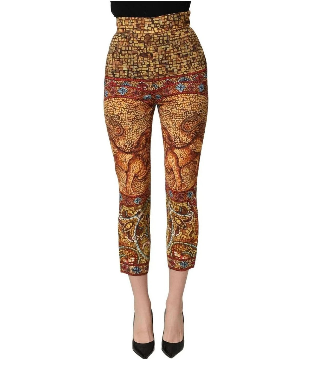Dolce & Gabbana Trouser in multicolor, Viscose — view 3