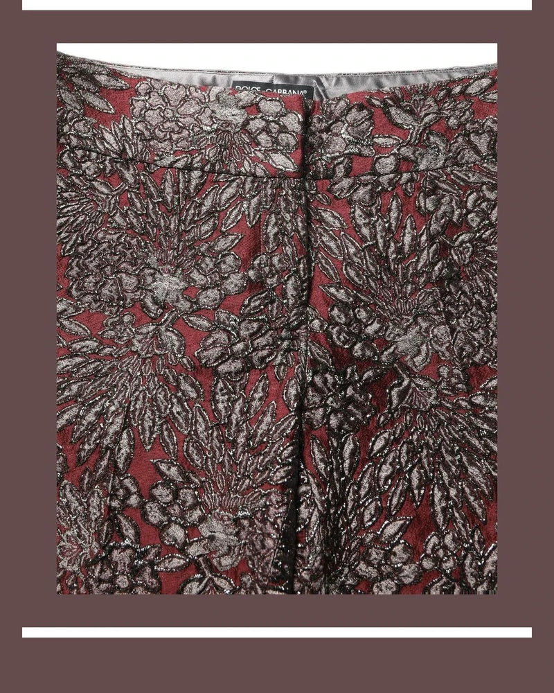 Dolce & Gabbana Trouser in red, Silk