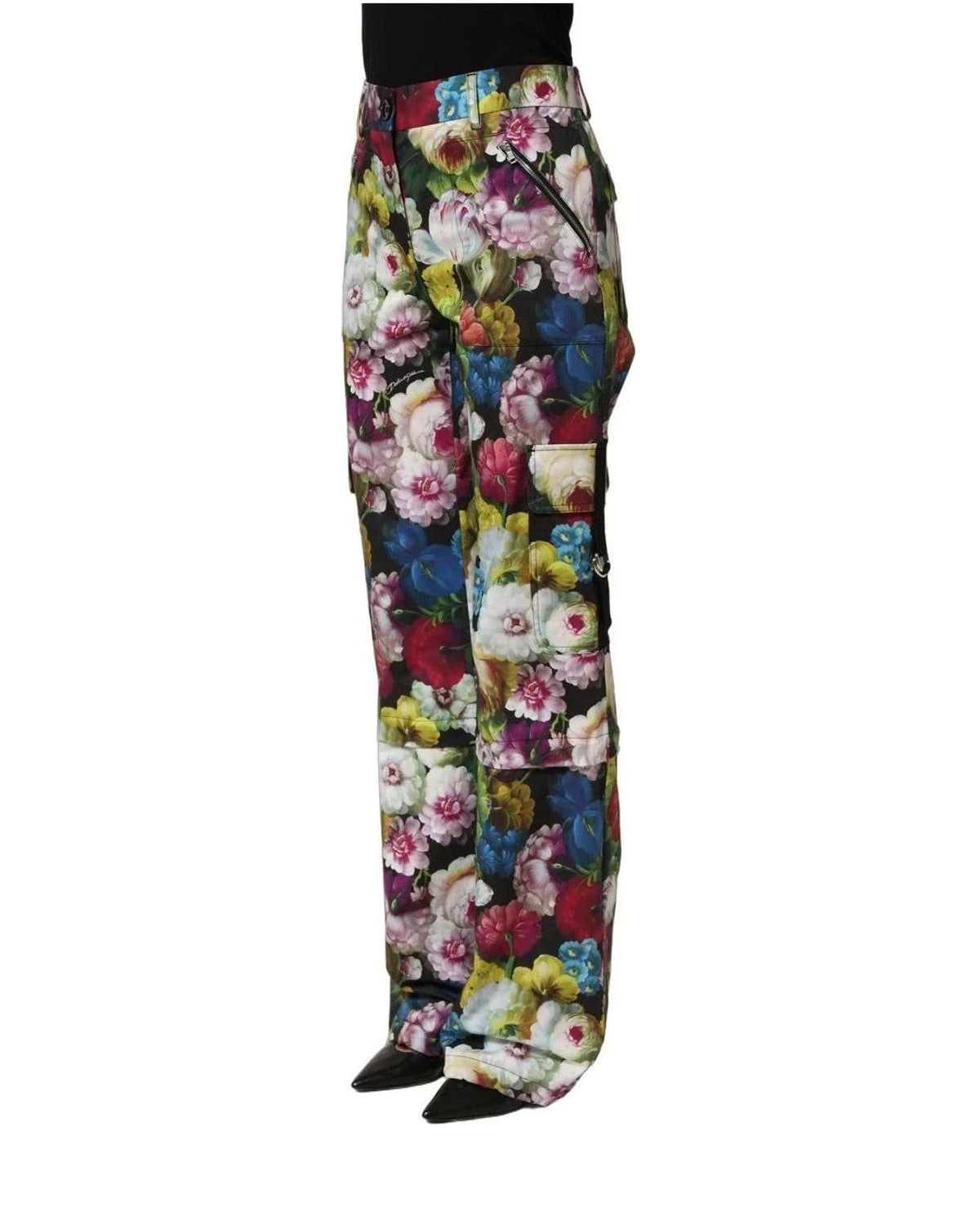 Dolce & Gabbana Palazzo Pant in black, Silk — view 4