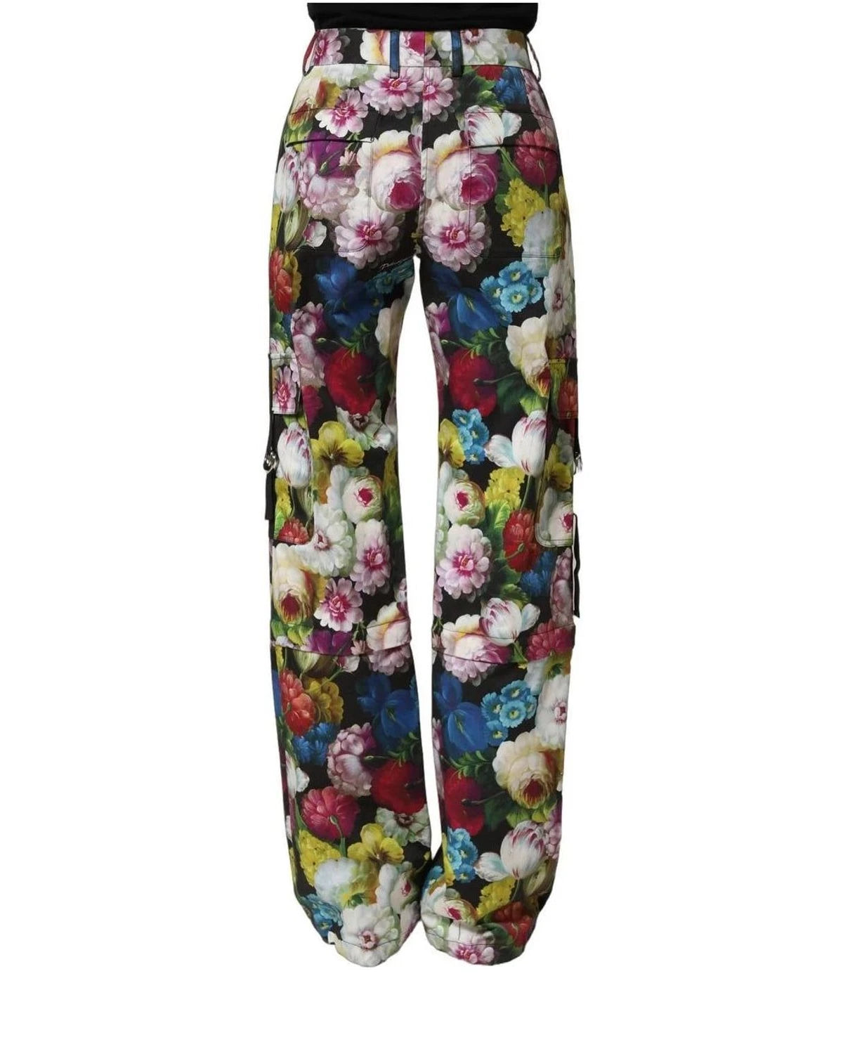 Dolce & Gabbana Palazzo Pant in black, Silk — view 5