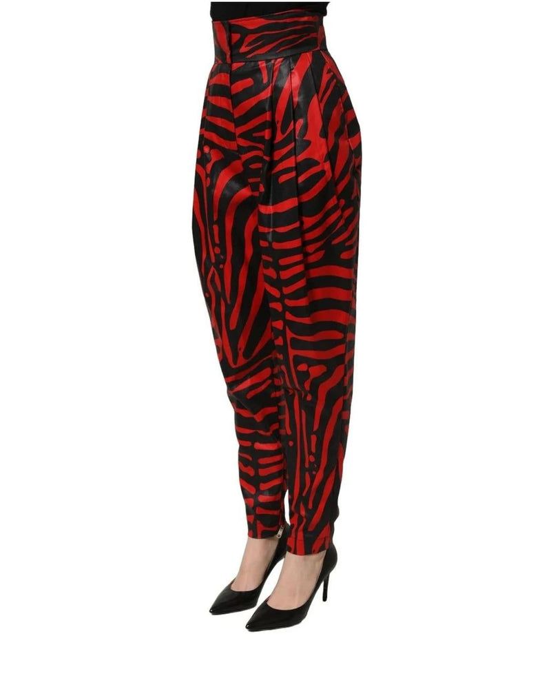 Dolce & Gabbana Palazzo Pant in red, Cotton — view 4