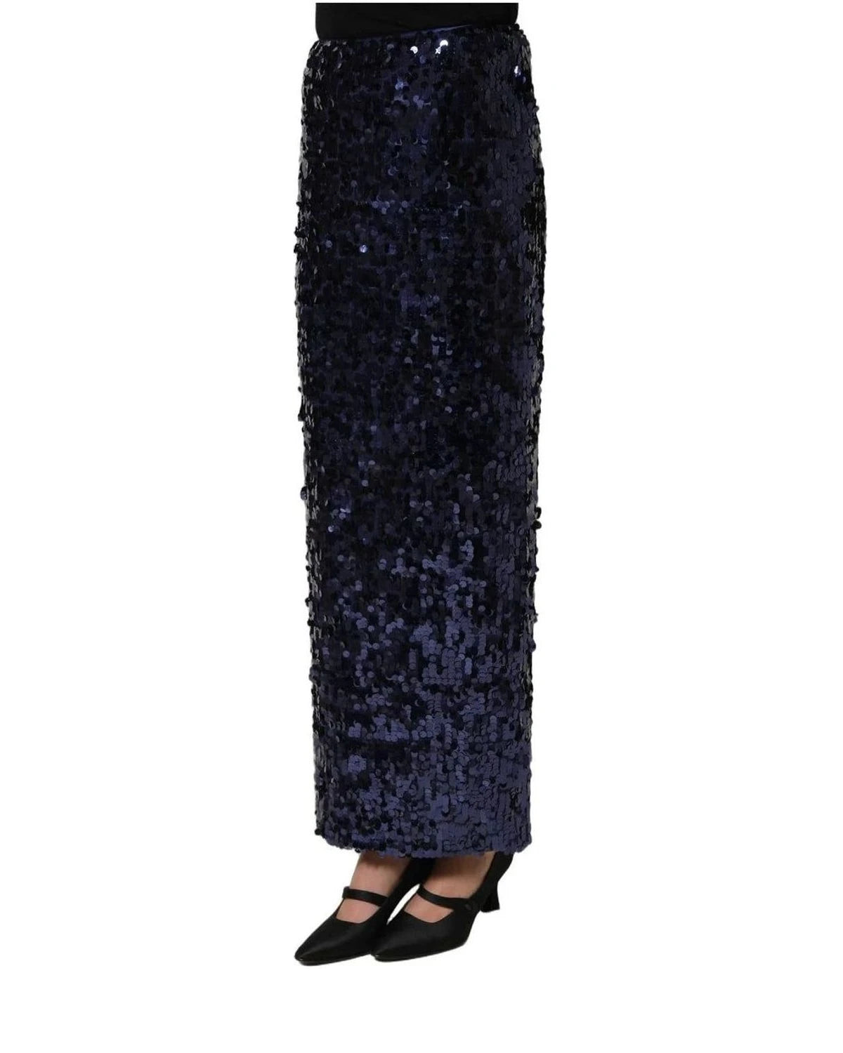 Dolce & Gabbana Skirt in blue, Silk — view 4