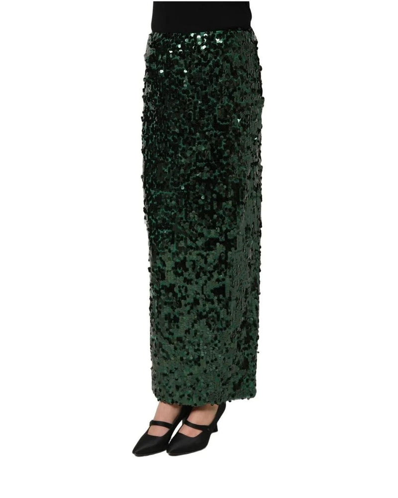 Dolce & Gabbana Skirt in green, Silk — view 4
