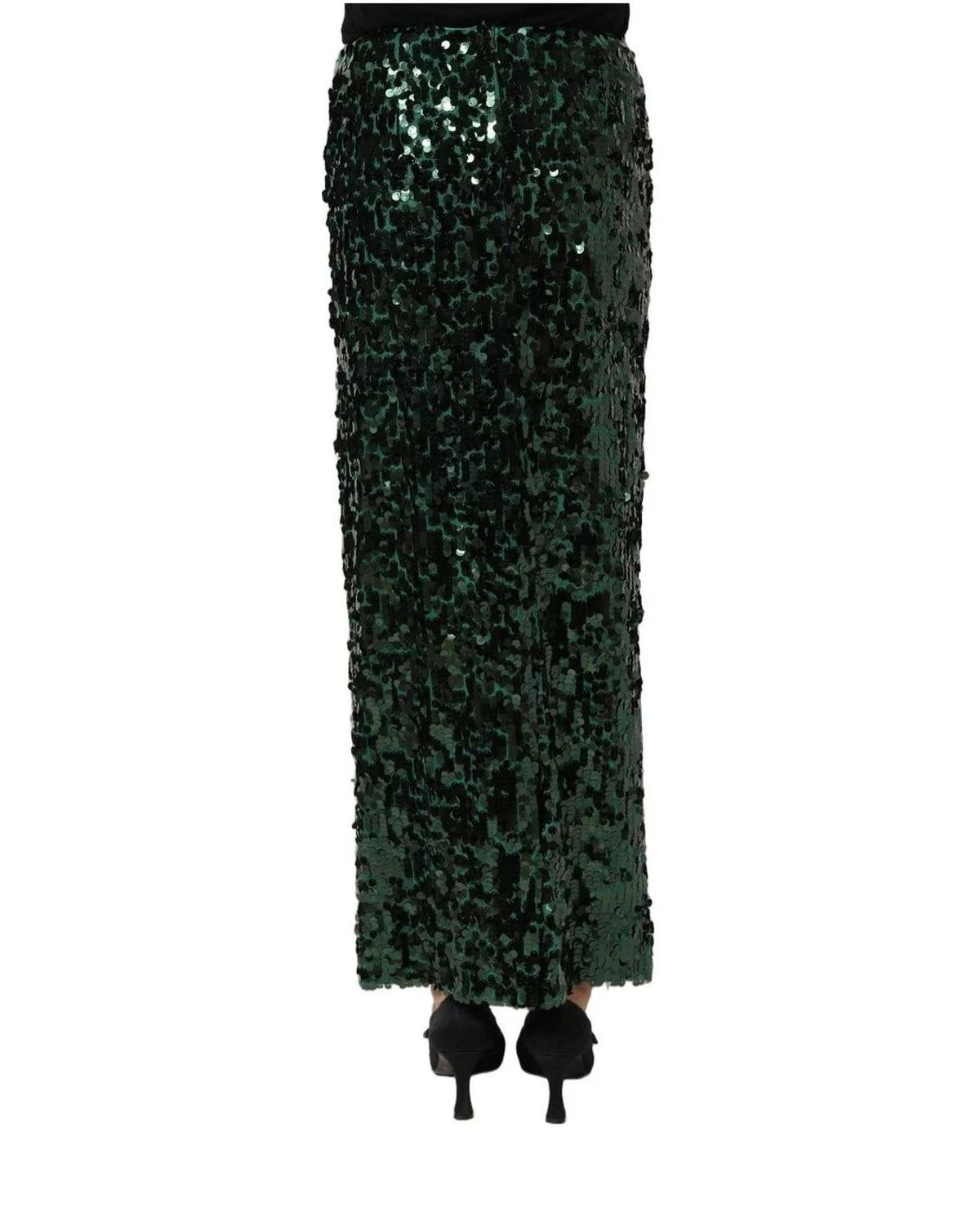 Dolce & Gabbana Skirt in green, Silk — view 5