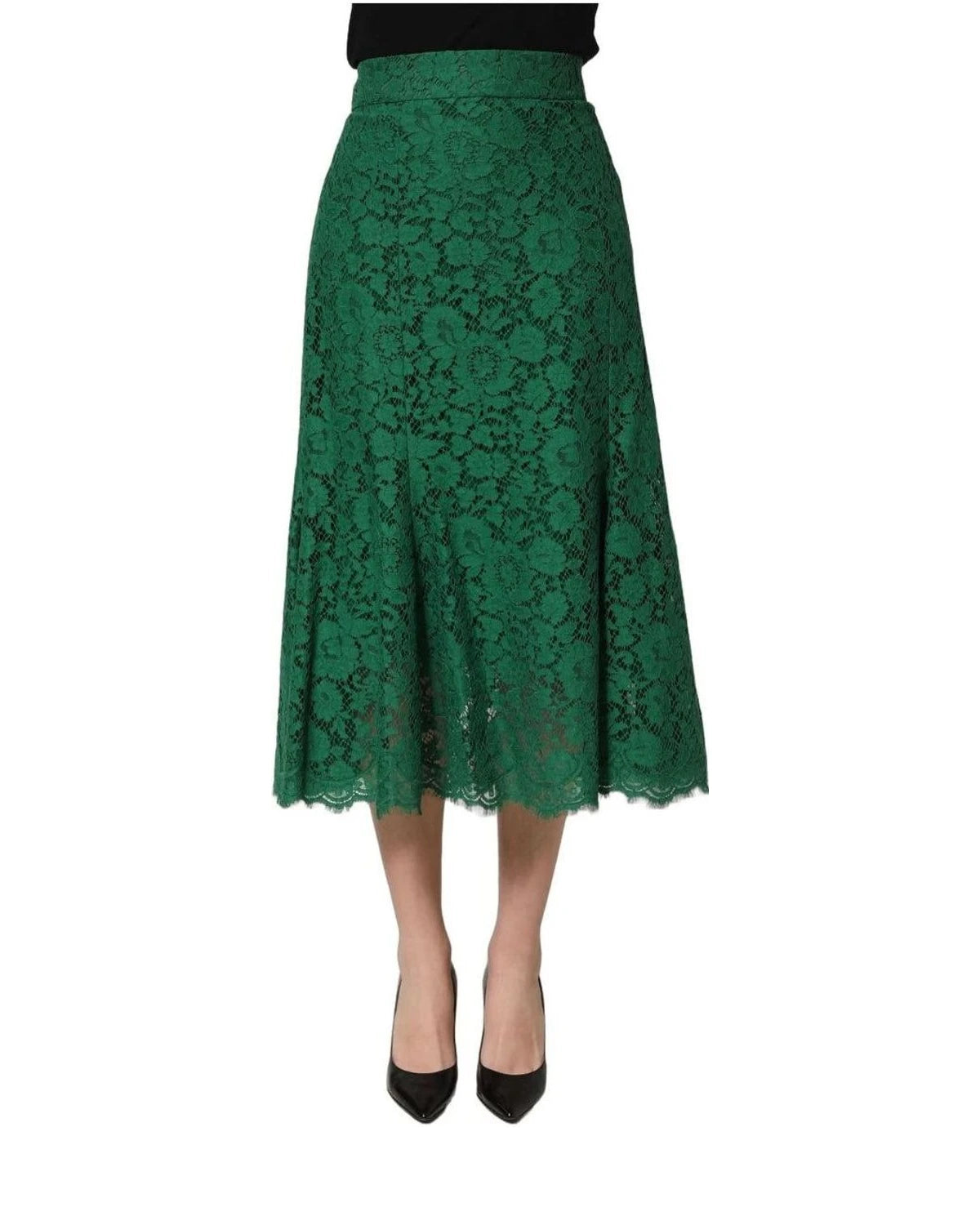 Dolce & Gabbana Skirt in green, Cotton — view 3