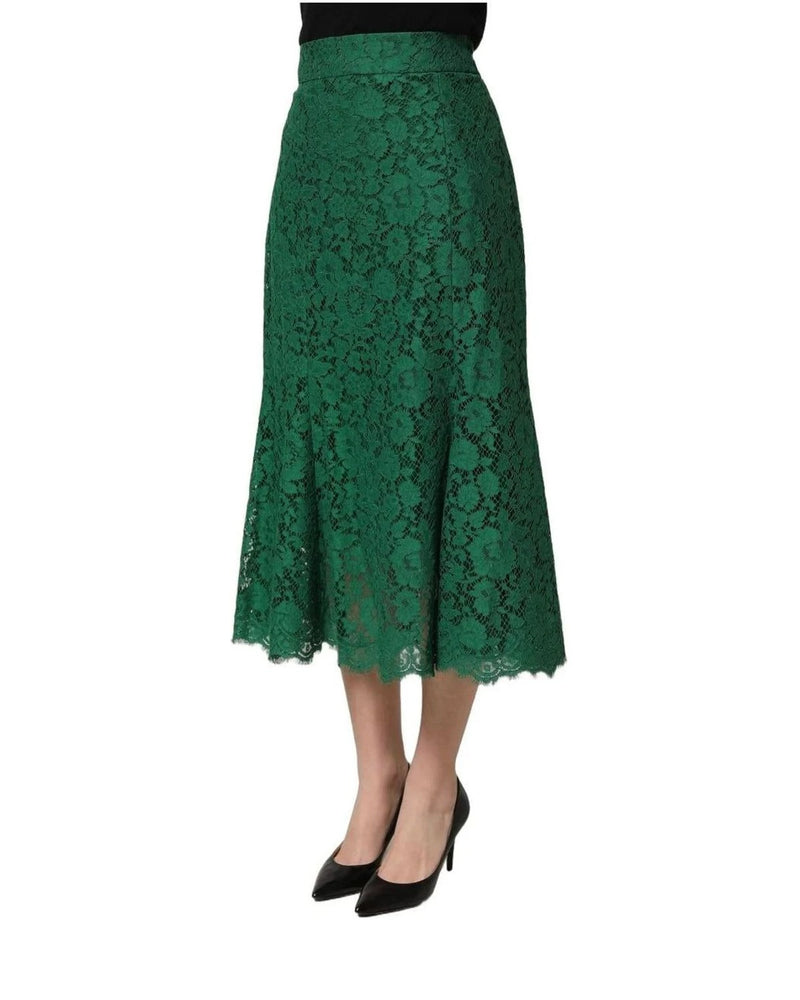 Dolce & Gabbana Skirt in green, Cotton — view 4