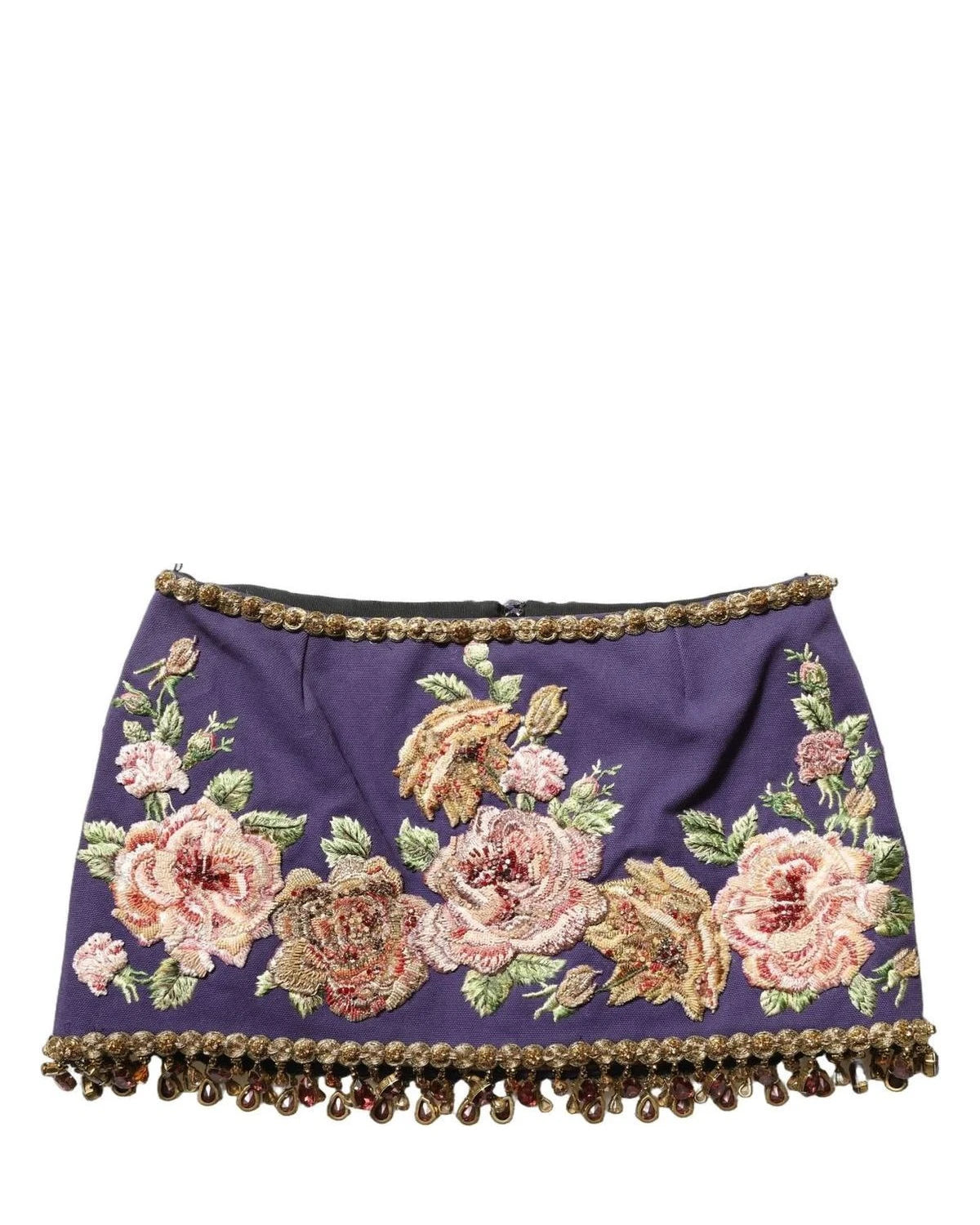 Dolce & Gabbana Skirt in purple, Silk — view 5