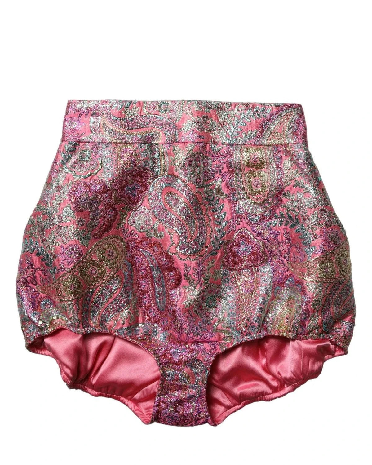 Dolce & Gabbana Short Trouser in pink, Silk — view 5