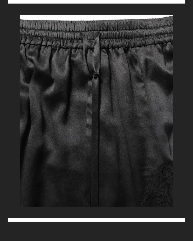 Dolce & Gabbana Skirt in black, Silk Drawstring