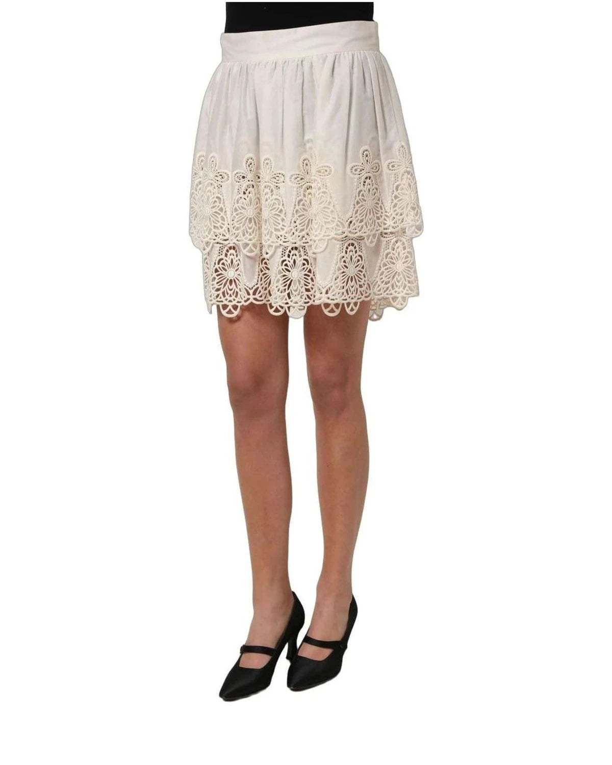 Dolce & Gabbana Skirt in white, Cotton — view 4