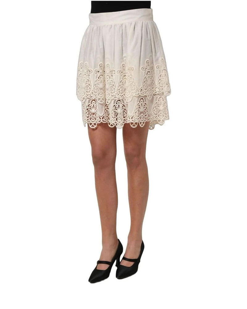 Dolce & Gabbana Skirt in white, Cotton — view 4